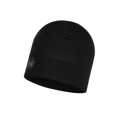 PRODUKTY ARCHIWALNE Czapka Buff Midweight Merino Wool Hat SOLID BLACK BH118006.999.10.00 BUFF