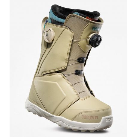 Buty Snowboardowe Buty Snowboardowe ThirtyTwo LASHED DOUBLE BOA WOMEN'S TAN/BLUE 8205000169 ThirtyTwo